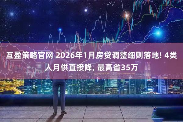 互盈策略官网 2026年1月房贷调整细则落地! 4类人月供直接降, 最高省35万