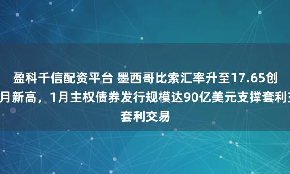 盈科千信配资平台 墨西哥比索汇率升至17.65创7个月新高，1月主权债券发行规模达90亿美元支撑套利交易