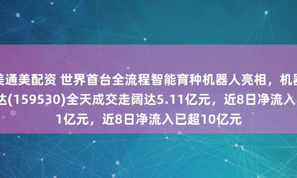 美通美配资 世界首台全流程智能育种机器人亮相，机器人ETF易方达(159530)全天成交走阔达5.11亿元，近8日净流入已超10亿元